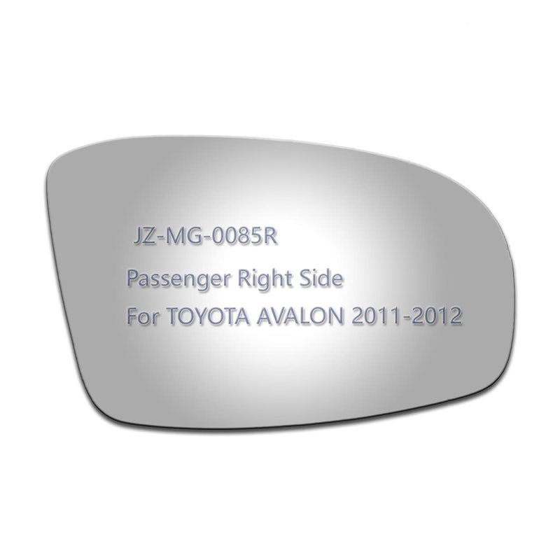 JZSUPER Mirror Glass fit for 2011 2012 Toyota Avalon Replacement Passenger Side Convex Glass Non Towing Mirror Glass Non Heated