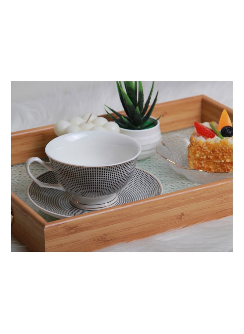 MARS Q A set of tea and coffee cups and saucers with an attractive and elegant design,  - Image 1