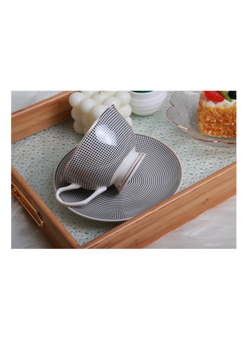 MARS Q A set of tea and coffee cups and saucers with an attractive and elegant design,  - Image 2