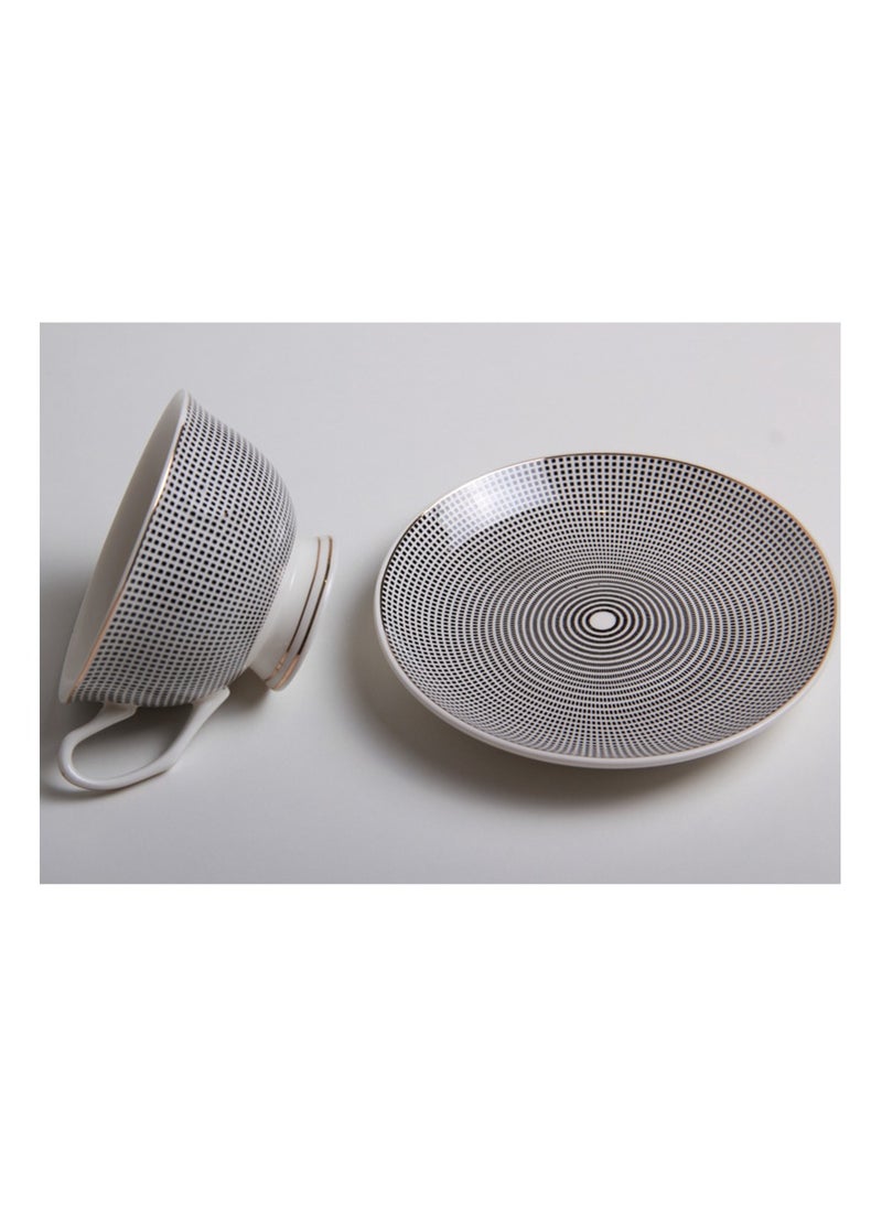 MARS Q A set of tea and coffee cups and saucers with an attractive and elegant design,  - Image 4