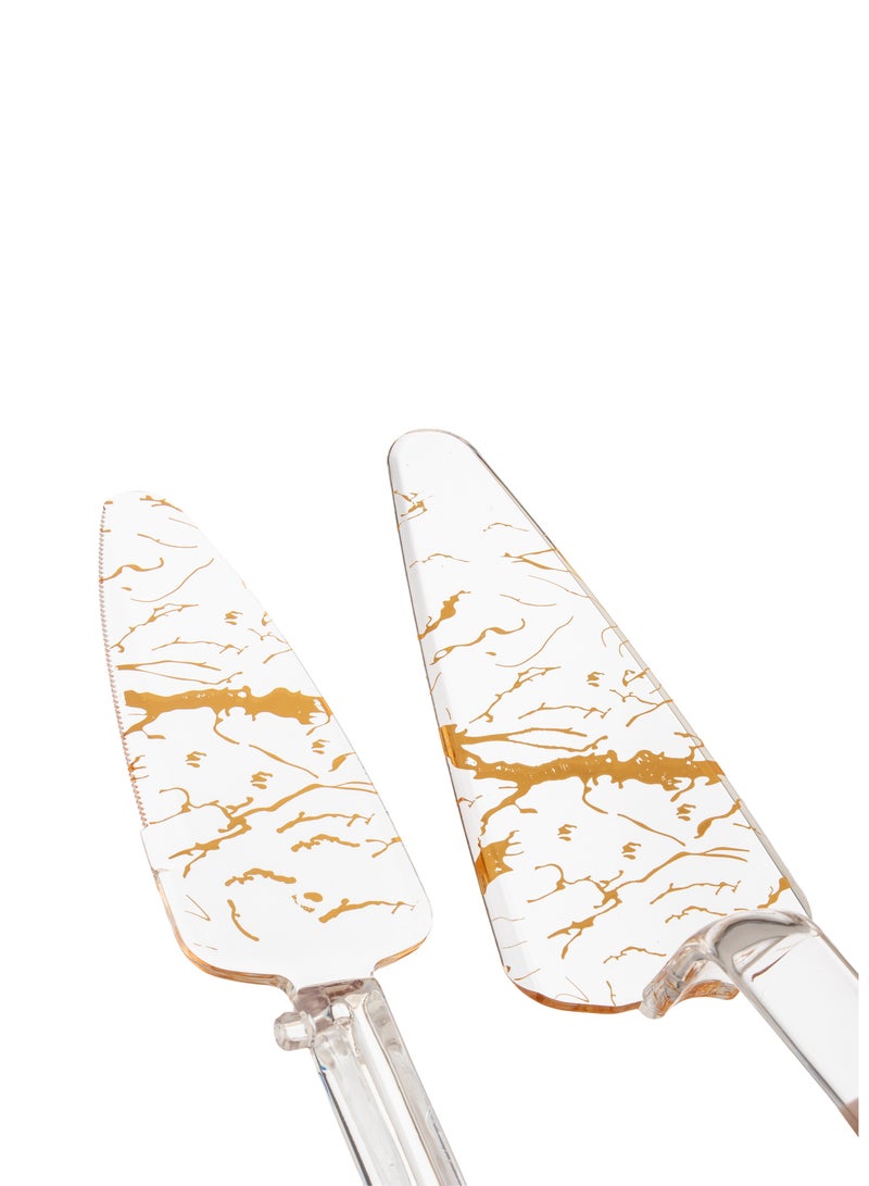 Dania Two-piece acrylic cake set, scoop and easy to use - Image 2