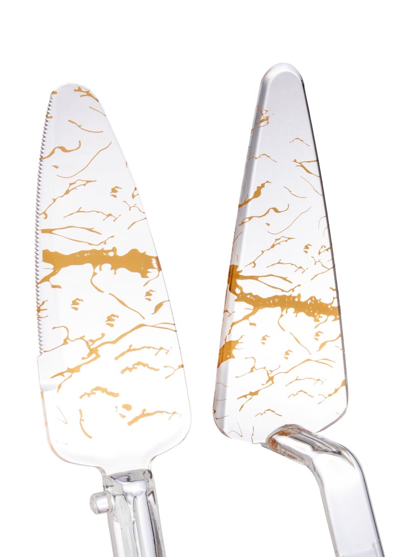 Dania Two-piece acrylic cake set, scoop and easy to use - Image 3