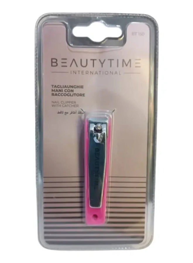 Beautytime International Nail Clipper with Pink Catcher BT 150 1 pcs