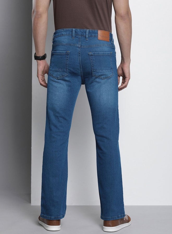 The Indian Garage Co Men Mid Rise Bootcut Stretchable Jeans - Image 3