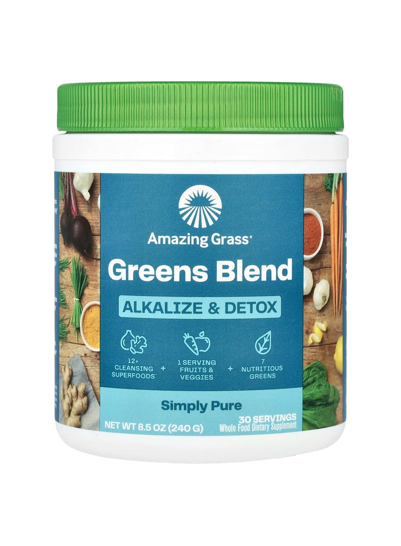 Green Blend, Alkalize & Detox, 8.5 oz (240 g)