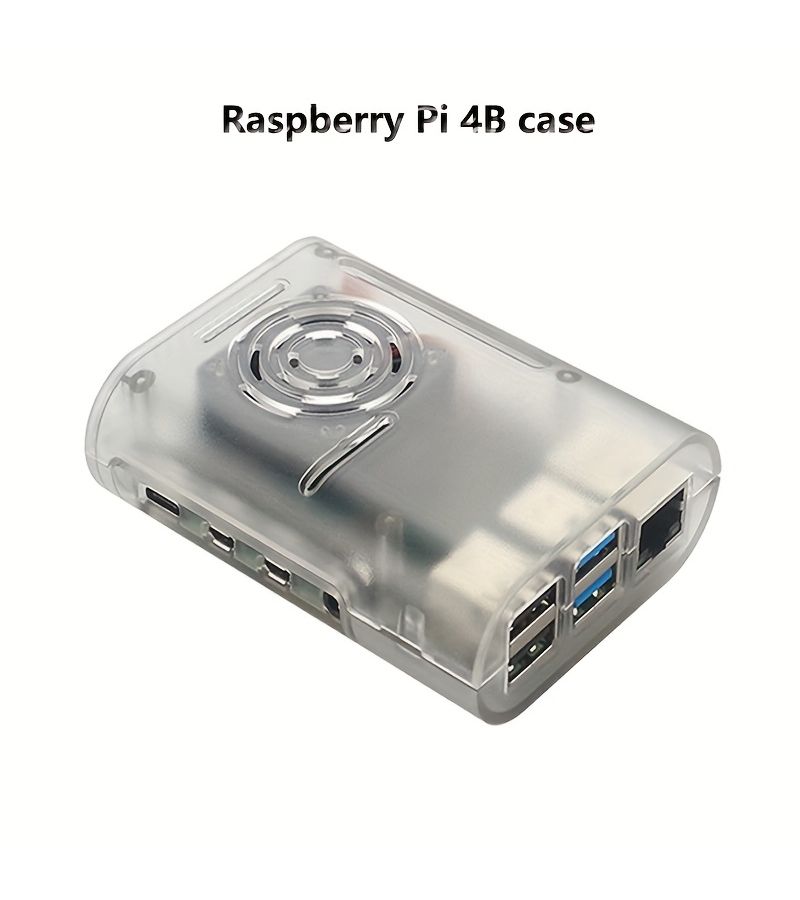 علبة أكريليك سوداء شفافة مقاومة للخدش مع تبريد هوائي مخصصة لـ Raspberry Pi 4B - Image 5