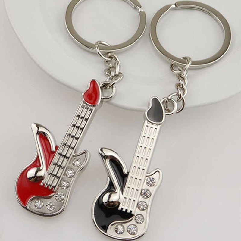 4pcs Unique Guitar Key Decor Guitar Key Chain Hanging Pendants Guitar Souvenir - Image 4