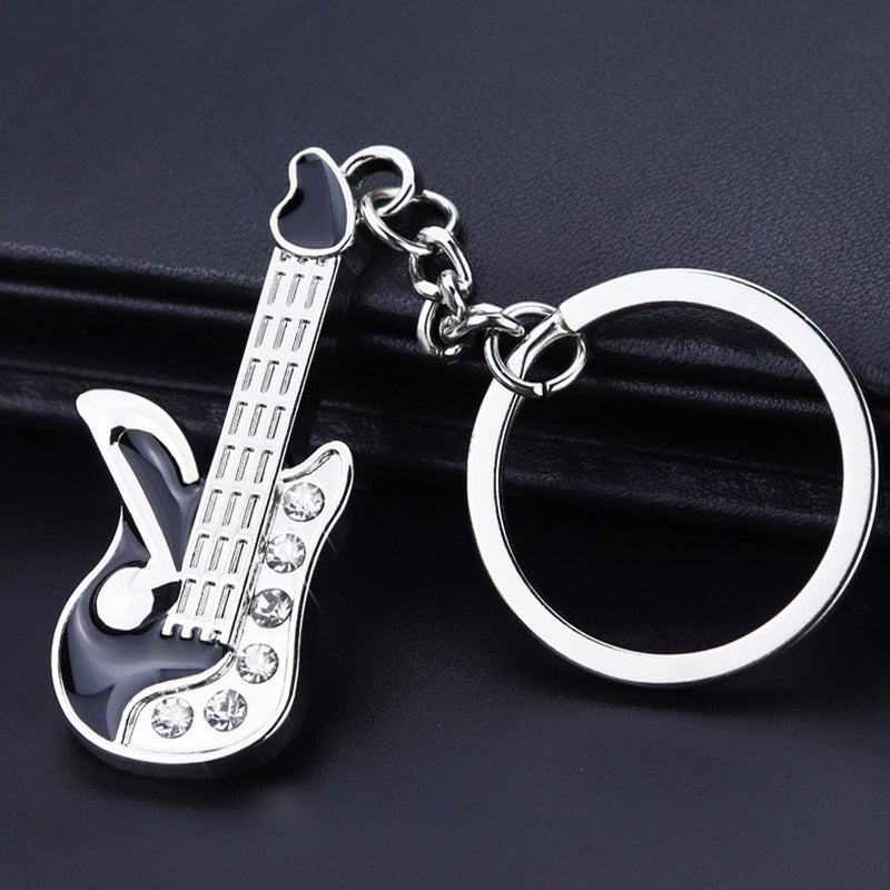 4pcs Unique Guitar Key Decor Guitar Key Chain Hanging Pendants Guitar Souvenir - Image 2
