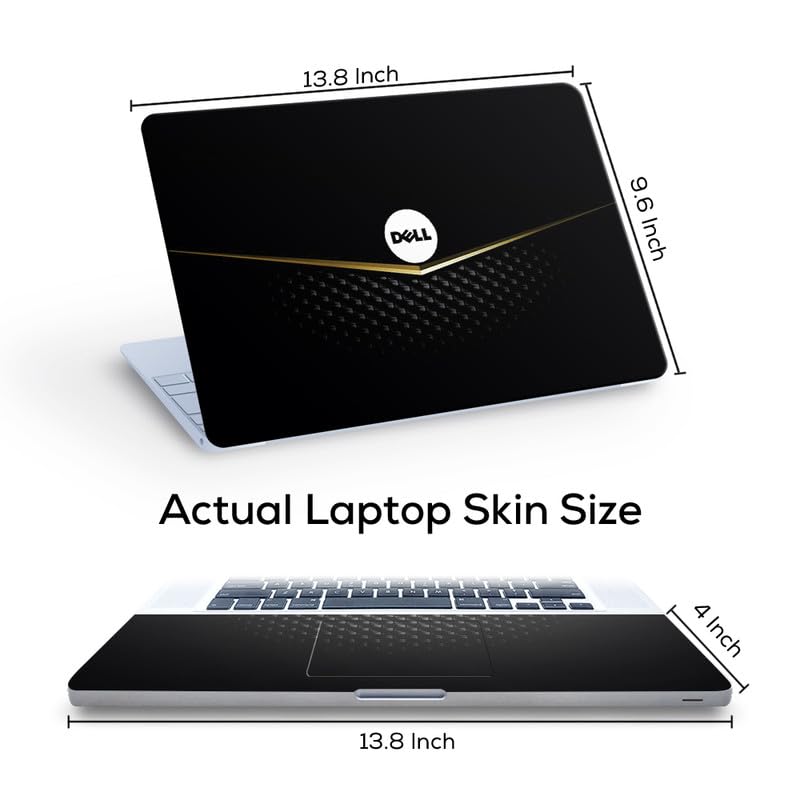 Galaxsia Pattern DL758 Top+Wrist Pad Vinyl Laptop Skin/Sticker/Cover for 14 Inches Laptops Laminated-Removable-HD Quality Compatible for Dell (13.8x9.6 Inches) - Image 3