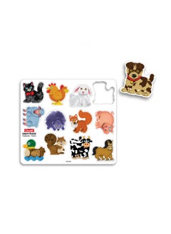 Quercetti Quercetti - Smart Puzzle Farm - Two-Sided Magnetic Puzzle with 13 Farm Animal Shapes  - Image 5