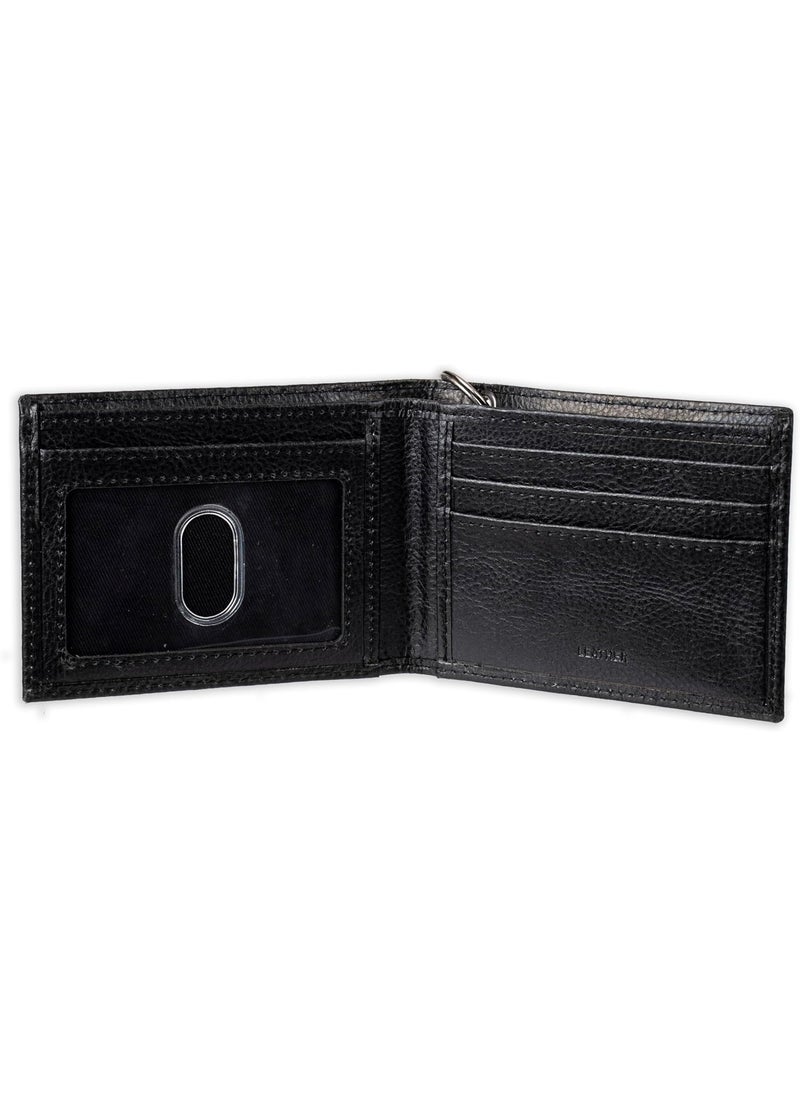 Dickies Dickies Mens Bifold WalletHigh Security with ID Window and Credit Card Pockets Classic Black One Size  - Image 3