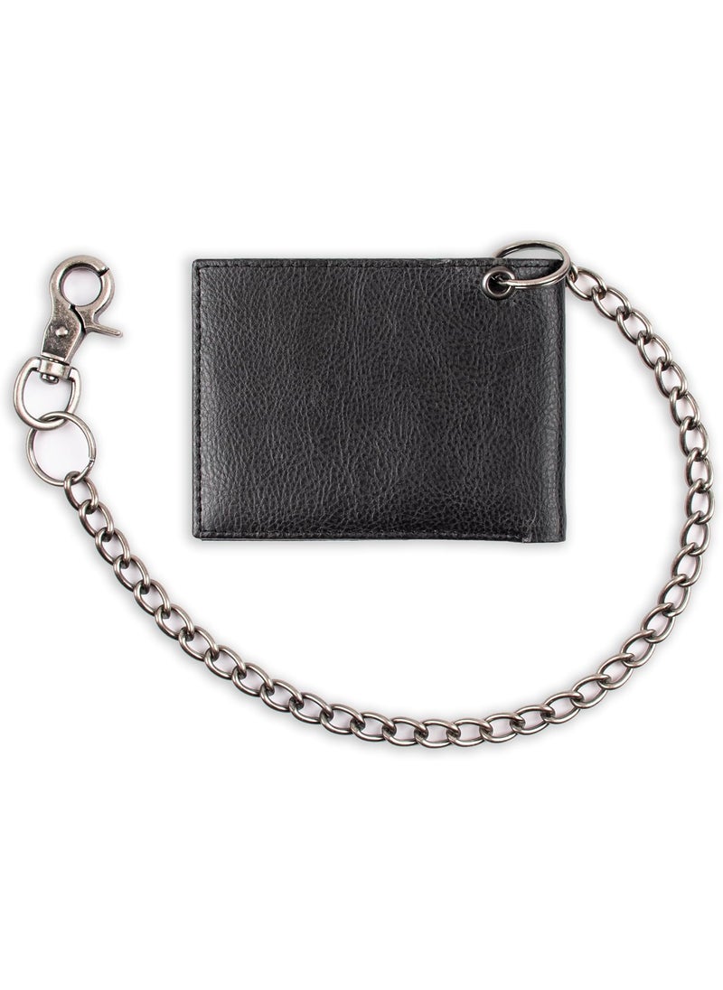 Dickies Dickies Mens Bifold WalletHigh Security with ID Window and Credit Card Pockets Classic Black One Size  - Image 4
