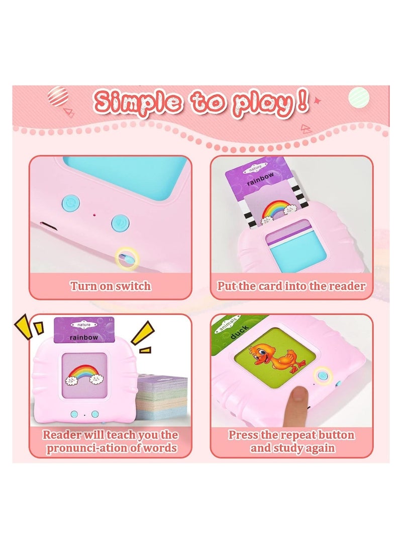ELTRAZONE Talking Flash Cards Learning Toys,Educational Toddlers Toys for 1 2 3 4 5 6 Year Old Boys Girls,Preschool Montessori Toys with 112 Talking Baby Flash Cards 224 Words,  - Image 5