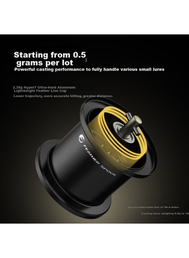 Kastking Upgraded Lingxun Pro Baitcasting Reel Micro Fishing Reel Magnesium Alloy Ultra-light Fishing Reel - Image 4