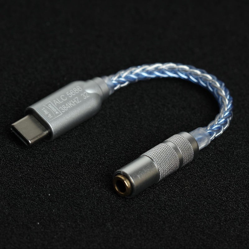ALC5686 Type C To 3.5mm Hifi Headphone Amplifier For Headset With Microphone Support DAC Digital Audio Portable Decoding Conversion Cable 384Khz 32Bit Blue - Image 4