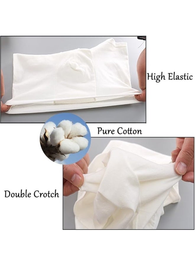 5pcs Mens Disposable Cotton Underwear Travel Boxers Briefs Portable Shorts White  For weight  70kg-80kg - Image 2