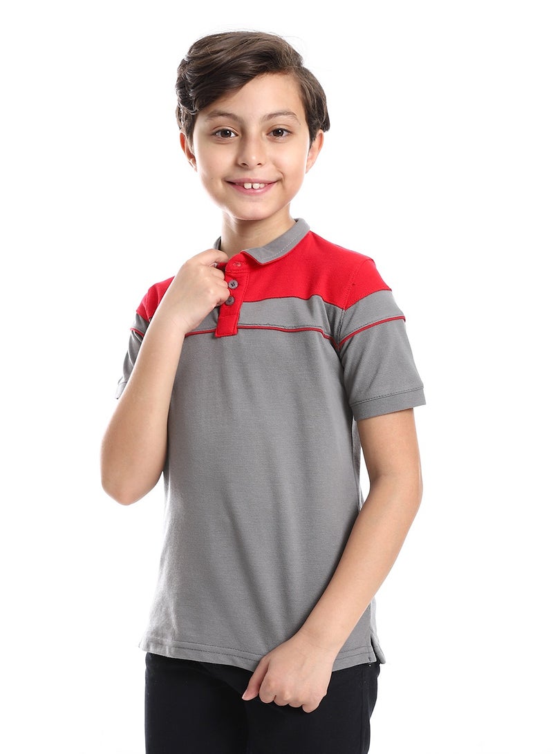 Caesar Boys Collared Neck Polo Shirt - Image 2