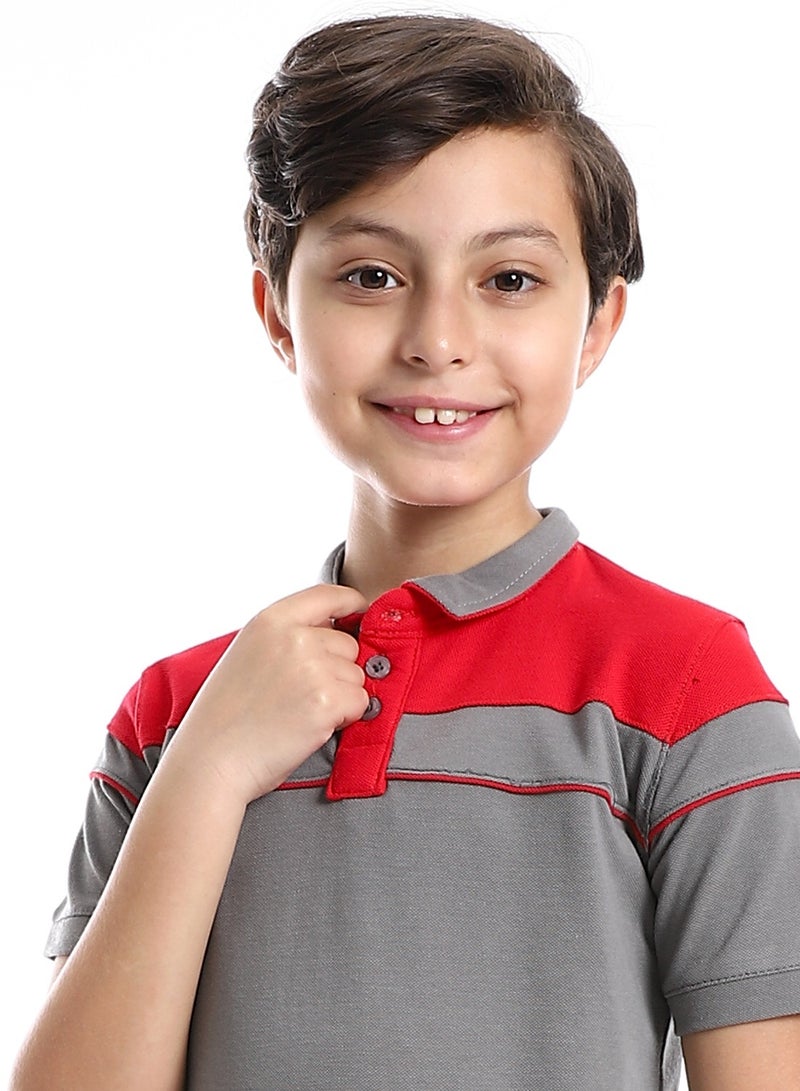 Caesar Boys Collared Neck Polo Shirt - Image 3