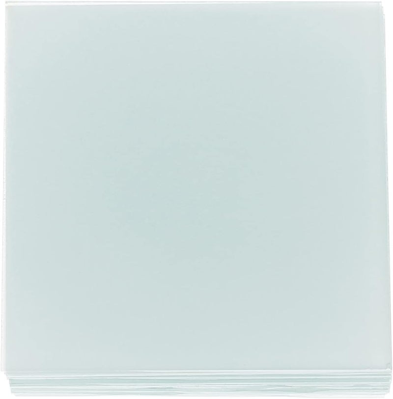 klarako Laboratory Glass Plate Glass Tube 15pcs Frosted Glass Plates Transparent Gas Collecting Bottles Frosted Sealing Glass Sheets for Stereo Microscopes Laboratory Use - Image 1