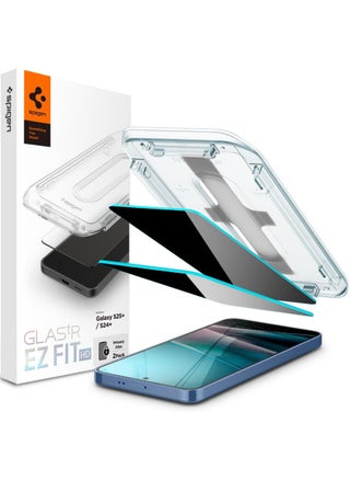 GLAStR EZ Fit PRIVACY for Samsung Samsung Galaxy S24 Plus / S25 PLUS Privacy Screen Protector [2 PACK] Tempered Glass with Easy Install Tray - 2 Pack - pzsku/Z327B82D9109406D77635Z/45/_/1738829465/46f9d056-720e-4201-af05-e7adeb866648