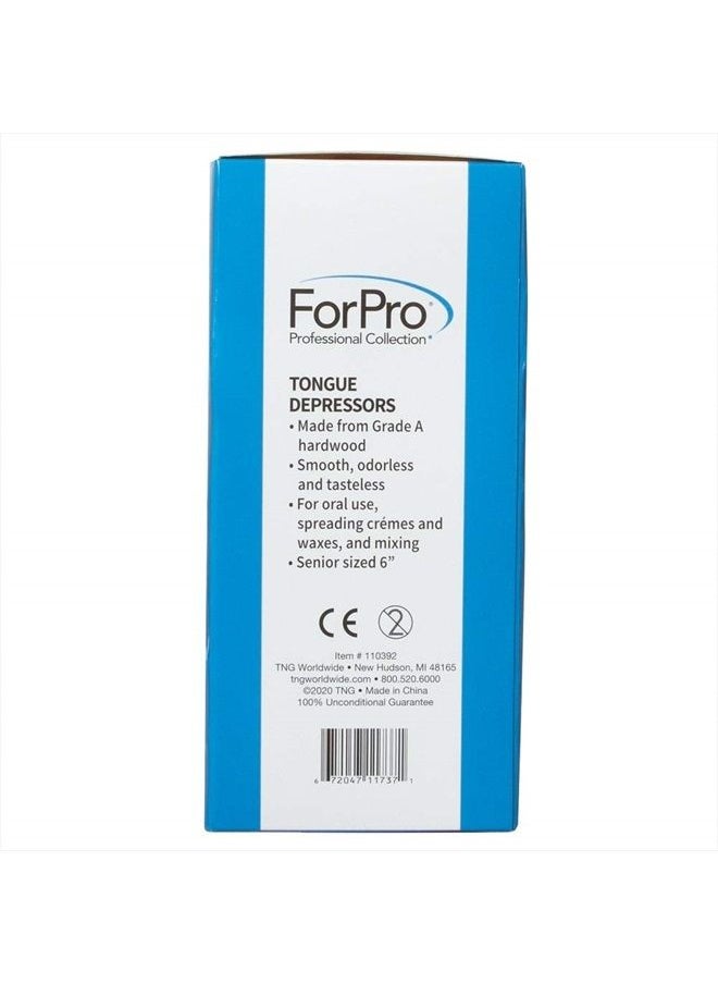 ForPro Professional Collection ForPro Senior Tongue Depressors, Large Wax Applicators, Wood Craft Sticks, 6” Senior Sized, Non-Sterile, 500-Count  - Image 5