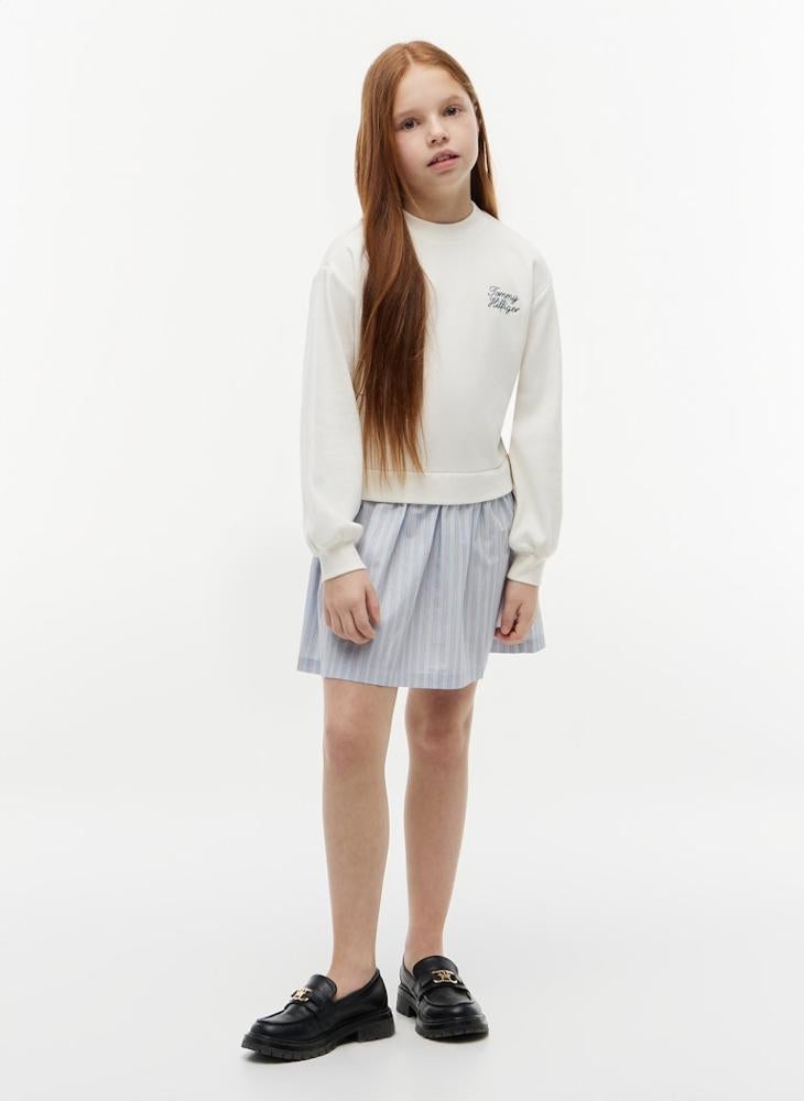 TOMMY HILFIGER Essential Crest Sweatshirt Dress - Image 1