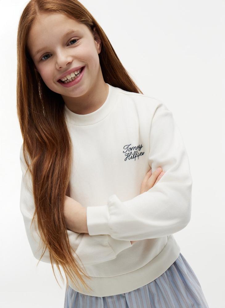 TOMMY HILFIGER Essential Crest Sweatshirt Dress - Image 4
