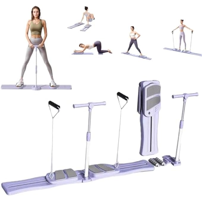 rayihni آلة تمارين التزلج القابلة للطي، مدرب تزلج محاكي، جهاز تقوية الفخذ للنساء، عضلات الحوض السفلية في المنزل - Image 2