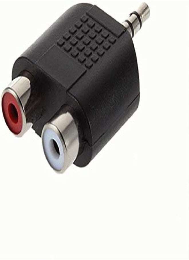 Generic Generic 3.5MM STEREO PLUG MALE TO 2 Dual RCA FEMALE ADAPTER Audio Converter VN 