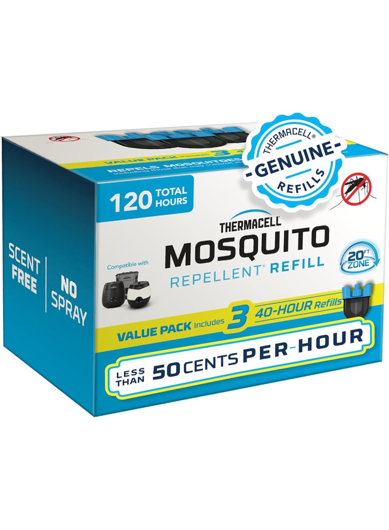 Thermacell Mosquito Rechargeable Repeller Refills; Compatible with Thermacell E-Series & Radius Only; 20 Foot Mosquito Protection Zone; Bug Spray Alternative; Scent Free; No Candle or Flame - Image 1