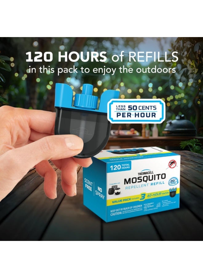 Thermacell Mosquito Rechargeable Repeller Refills; Compatible with Thermacell E-Series & Radius Only; 20 Foot Mosquito Protection Zone; Bug Spray Alternative; Scent Free; No Candle or Flame - Image 2