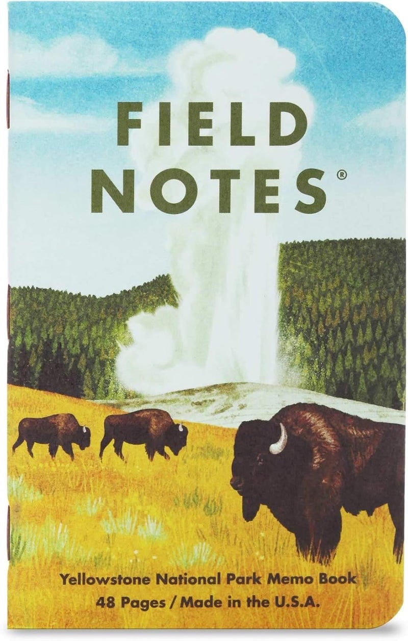 Field Notes : National Parks Series (Series C - Rocky Mountain, Great Smoky Mountains, Yellowstone) - Graph Paper Memo Book 3-Pack - 3.5 x 5.5 Inch - Image 4