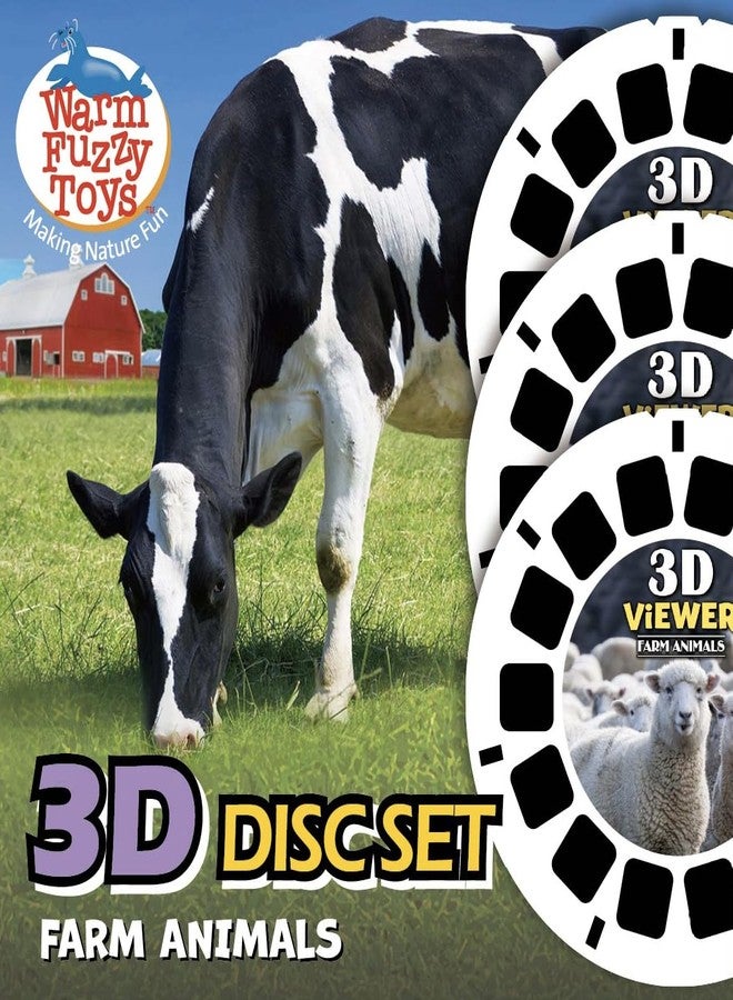 WARM FUZZY Toys Farm Reels for Viewfinder - 3 Slides with 21 HD 3D Images, Farm Life Refill Discs for Kids & Adults, Retro Classic Educational Toy Accessory - Image 3