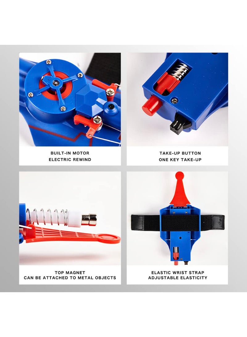 AROAQ Web Shooter Automatic Winding Rope Launcher 9.4Ft USB Charging Electric Shooting Gift Role Playing Superhero For Kids Black - Image 4