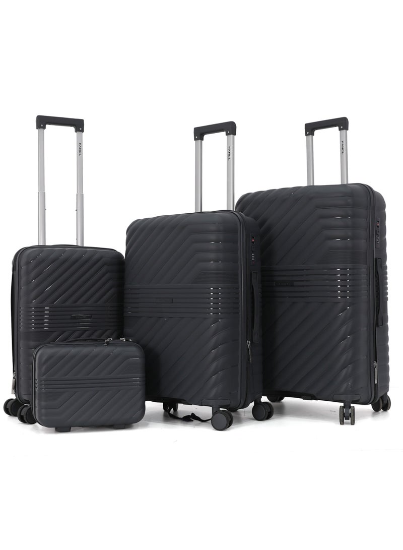 Fancl PP Lightweight Hard Shell 4-Piece Luggage Set (28” + 24” + 20” + 14”) with 360° Spinner Wheels - Image 1