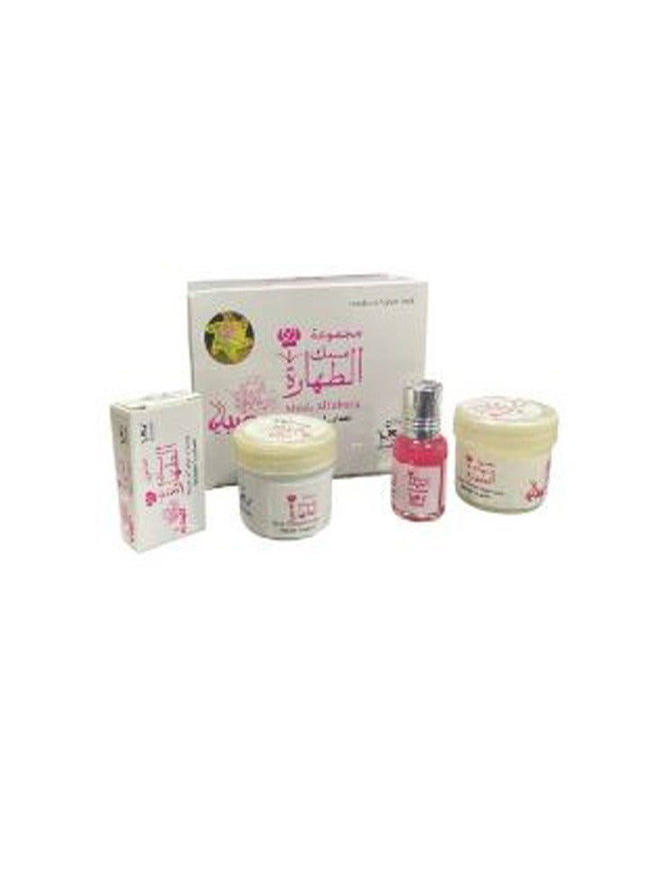 حامل المسك مسك الطهارة صبايا مجموعة 4 قطع