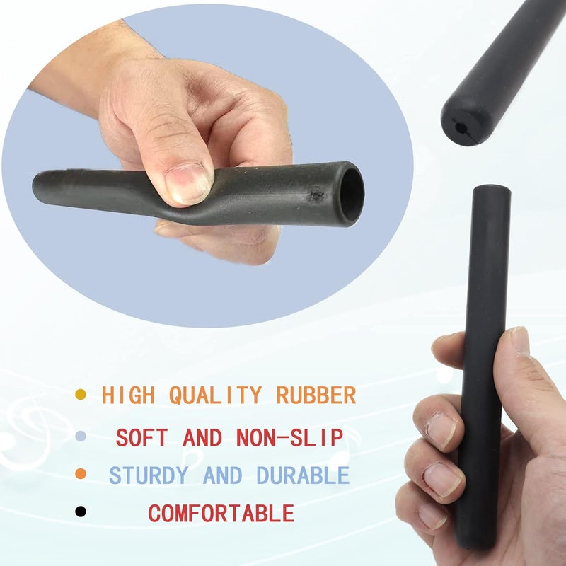 Cheerock Pack of 2 Rubber Drumsticks Grips, Non-Slip Drum Stick Wrap Grips for Drumming Exercise, Comfortable Drum Sticks Handle Grip, Drum Kits Percussion Drumming Accessories - Image 3