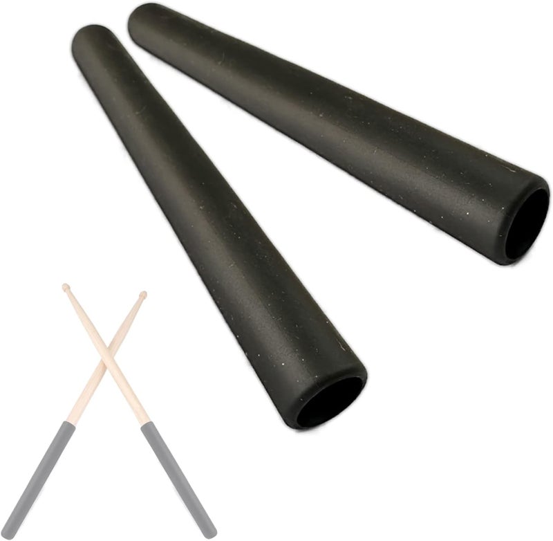 Cheerock Pack of 2 Rubber Drumsticks Grips, Non-Slip Drum Stick Wrap Grips for Drumming Exercise, Comfortable Drum Sticks Handle Grip, Drum Kits Percussion Drumming Accessories - Image 1