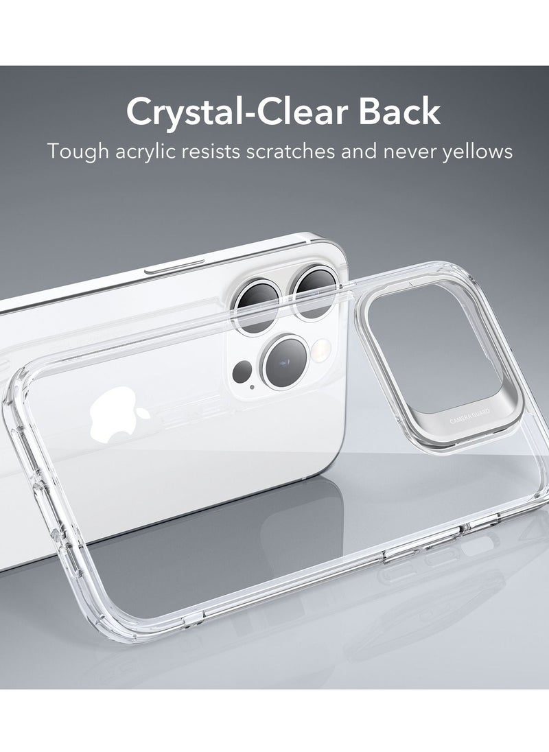 esrgear ESR Classic Kickstand Case Compatible with iPhone 14 Pro Case, Clear Case with Stand, Military-Grade Protection, Built-in Camera Ring Stand, Scratch-Resistant Acrylic Back, Clear  - Image 5