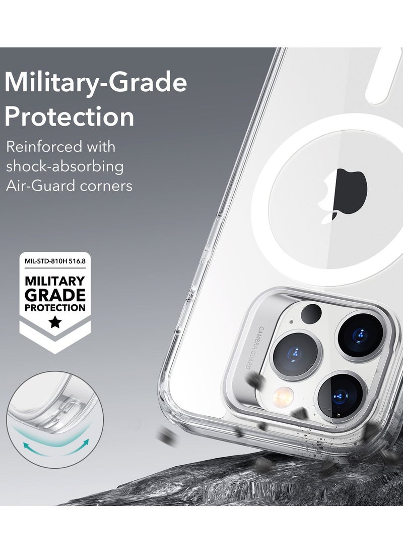 esrgear ESR Classic Kickstand Case Compatible with iPhone 14 Pro Case, Clear Case with Stand, Military-Grade Protection, Built-in Camera Ring Stand, Scratch-Resistant Acrylic Back, Clear  - Image 4