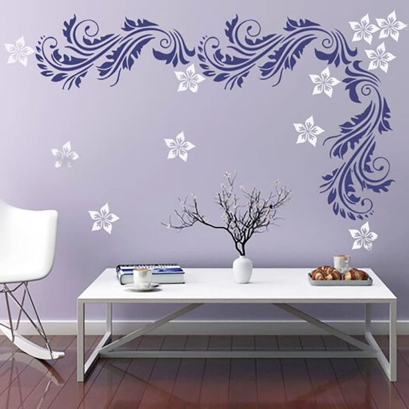 DECORZE Beautiful Design Wall Stencils Suitable for Home |Decoration Home Wall Décor|Living Room Bedroom Painting Ideas (DWS-25) - Image 5