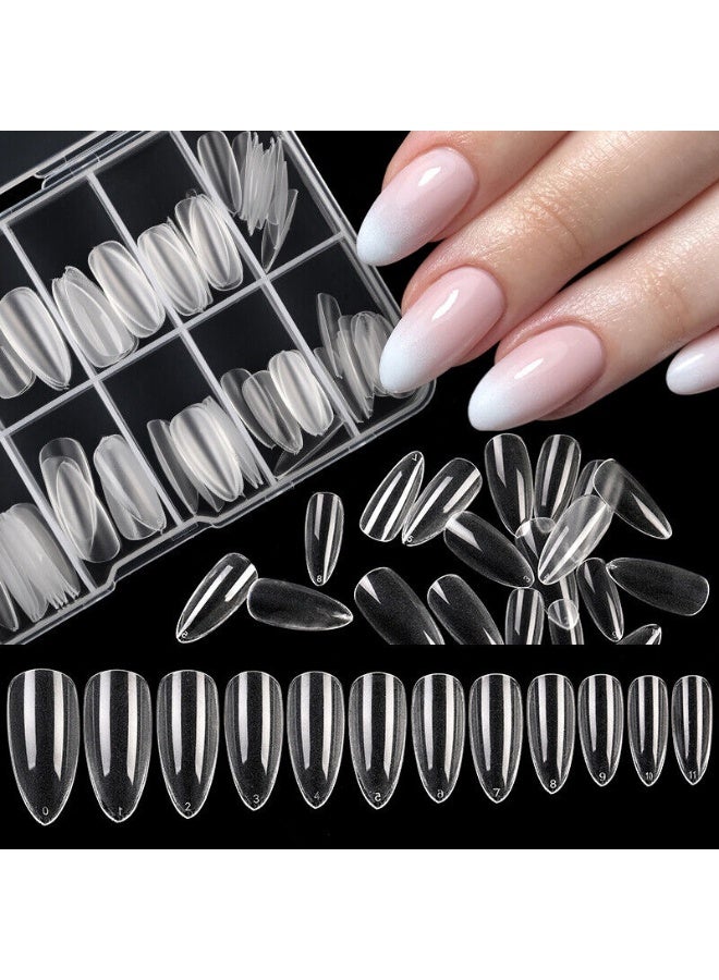 Press on Nails 500 pcs French Transparent Square Press-on Nail Tips Hot Girl False Acrylic Press on Nails - Image 4