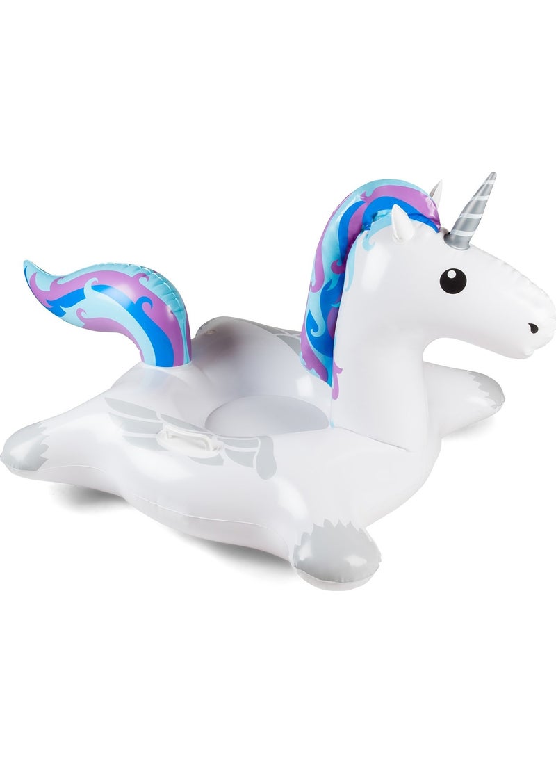 Big Mouth Unicorn Inflatable Sled and Float  - Image 1
