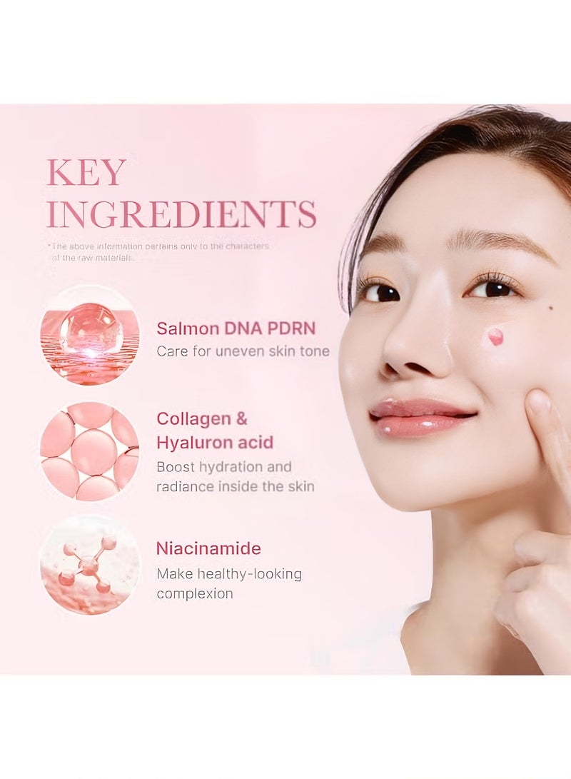 Medicube PDRN Pink Collagen Capsule Cream - Korean Lightweight Face Moisturizer | PDRN + Niacinamide for Uneven Skin Tone, Radiant Glow & Deep Hydration - Image 3