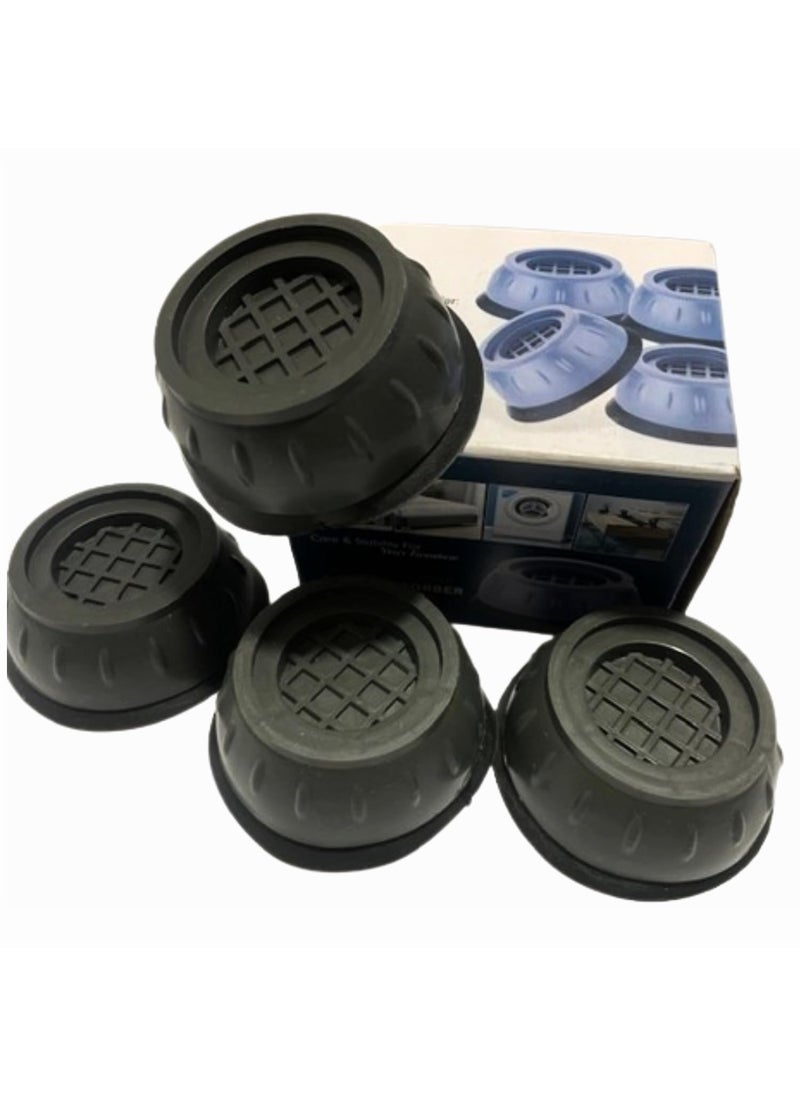 SHV holistic creation SHV Anti Vibration Pads for Washing Machine Feet Pads Shock Absorber Noise Cancelling Washer SupportHeightening Pads with SuctionRefrigerator StandAir Cooler Stand  - Image 1