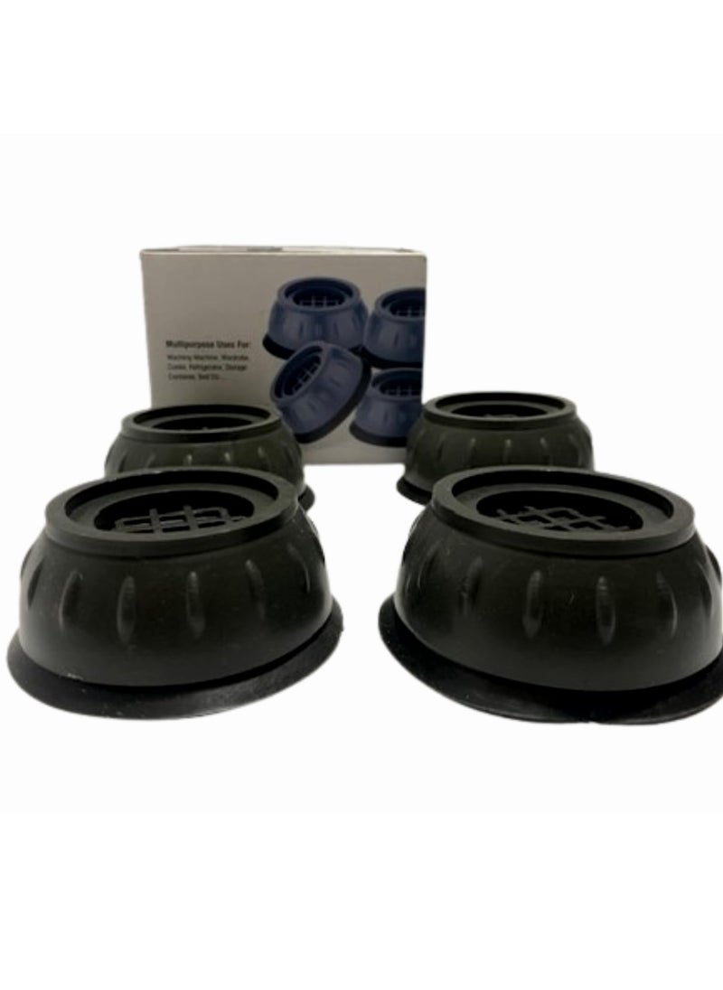 SHV holistic creation SHV Anti Vibration Pads for Washing Machine Feet Pads Shock Absorber Noise Cancelling Washer SupportHeightening Pads with SuctionRefrigerator StandAir Cooler Stand  - Image 3
