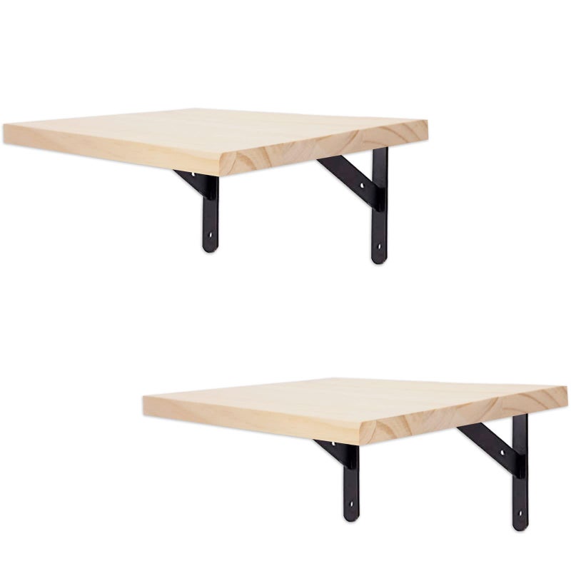 LhyBtm 2Pack Cat Wall Shelves 98 x 78 Inch25 x 20 cm Wood Cat Step Cat Shelf Cat Wall Furniture for Jumping Playing Lounging - Image 2