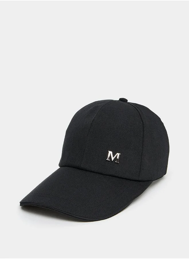 Styli Initial Letter Detail Baseball Cap