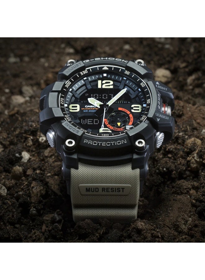 Casio G-SHOCK GG-1000-1A5DR Mudmaster Analog Digital Watch Mud Resistant Shock Resistant 200m Water Resistant LED Backlight World Time Stopwatch Countdown Timer Alarms Auto Calendar - Image 2