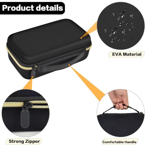 Grapsa Case Compatible with KIKIDO for Novah for GLAKER for Ufree for FADEKING for GSKY for Romanda Professional Hair Clippers, Beard Trimmer Grooming Storage Holder for Hair Trimmers Set (Box Only) -Black - Image 2